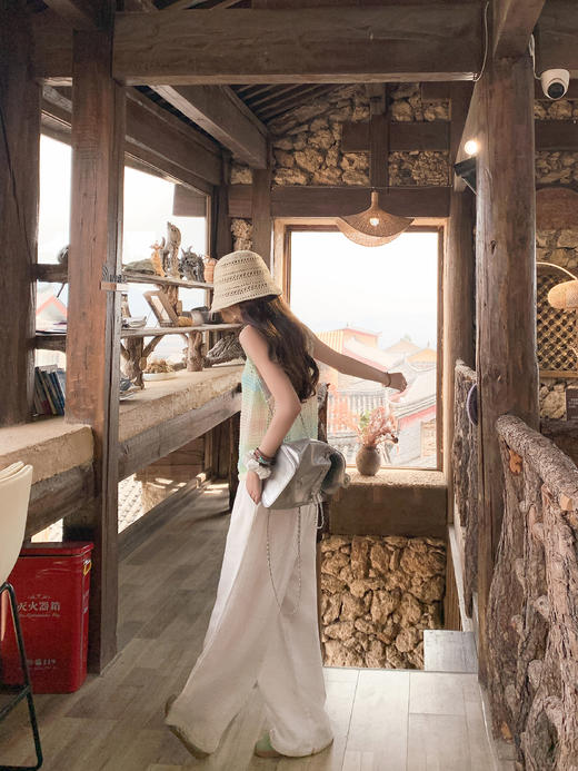 <曾小咸推荐>3.26现货秒杀 ！微信超特价！彩色镂空针织背心 日常119.99 立减60 秒杀59.99！！米色慵懒山本裤 秒杀69.99！ 商品图12