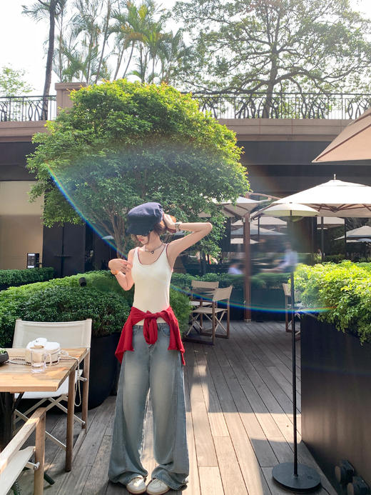 <曾小咸推荐>3.26现货秒杀 ！微信超特价！2色撞色U领针织背心 日常109.99 立减60 秒杀49.99！！ 商品图7