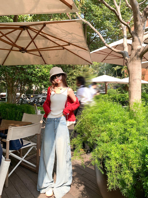 <曾小咸推荐>3.26现货秒杀 ！微信超特价！2色撞色U领针织背心 日常109.99 立减60 秒杀49.99！！ 商品图6