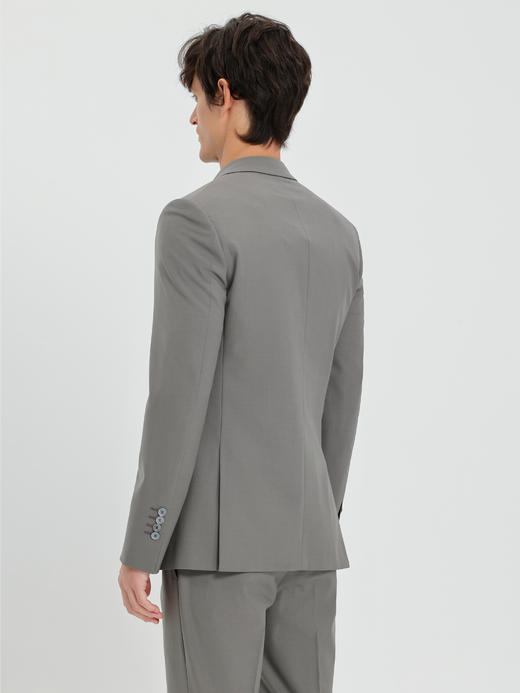 callisto灰调苔原绿羊毛混纺西服 商品图4