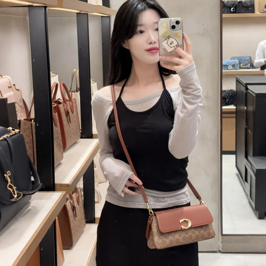 【香港直邮 送礼盒礼袋】COACH/蔻驰 JET 老花单肩斜挎包CAM16/CBA83 清关约7个工作日 -w 商品图2