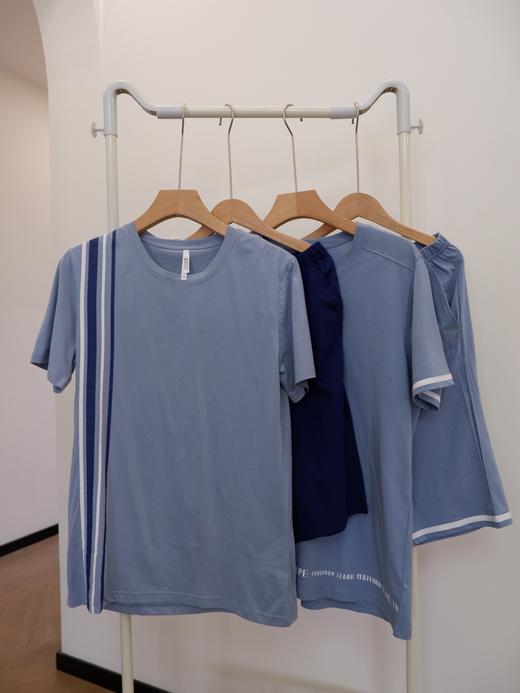 云仓【红豆正品 】 100棉， 男士夏季短袖+短裤家居睡衣套装 商品图0