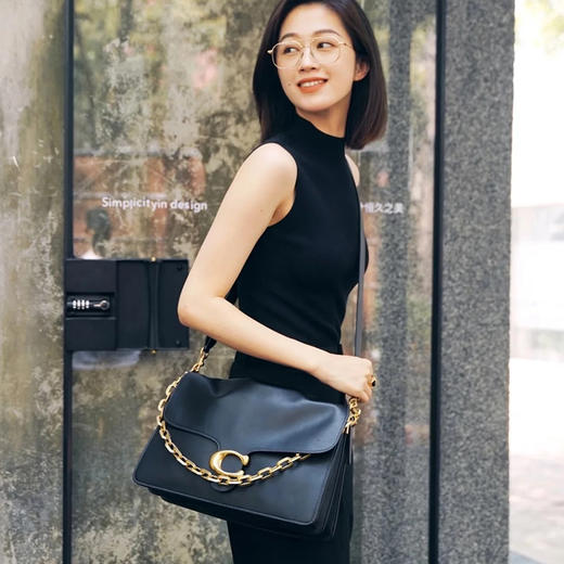 【明星同款】COACH/蔻驰 CHAIN TABBY 35号粗链条单肩包斜挎包 CAF51/CAF52 香港直邮 送礼盒礼袋 清关约7个工作日-w 商品图8