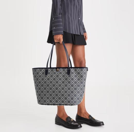 【老花通勤】ToryBurch汤丽柏琦 香港直邮 TMONOGRAM手提拉链托特包152301/152302 香港直邮 清关约7个工作日-w 商品图4
