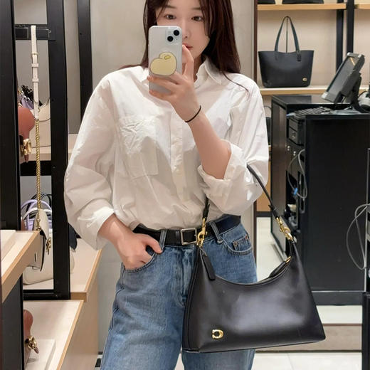 【通勤神器 多背法百搭】COACH/蔻驰 女士JULIET经典单肩斜挎腋下包（尺寸：26.5*14*6.5cm）香港直邮 送礼盒礼袋 清关约7个工作日 -w 商品图1