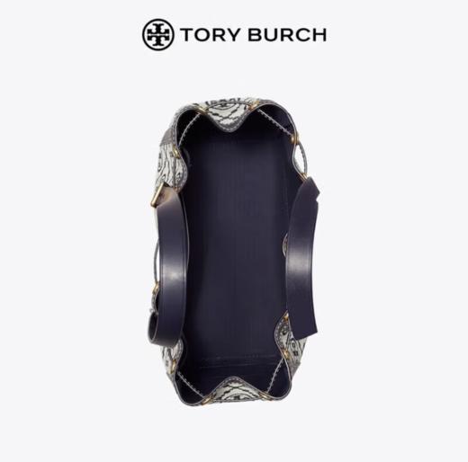 【限时赠香奈儿粉邂逅香水】Tory Burch/汤丽柏琦 T Monogram 老花抽绳托特包81803 香港直邮 清关约7个工作日-w 商品图4