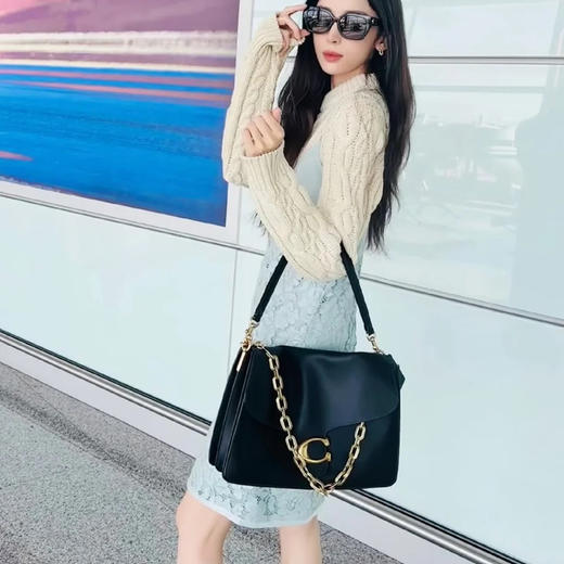 【明星同款】COACH/蔻驰 CHAIN TABBY 35号粗链条单肩包斜挎包 CAF51/CAF52 香港直邮 送礼盒礼袋 清关约7个工作日-w 商品图6