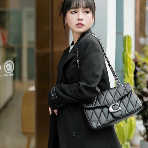 【新品上新 明星同款】COACH/蔻驰 香港直邮 女士菱格纹绗缝 TABBY 26号单肩包斜挎包 CP149/CP150 香港直邮 送礼盒礼袋 清关约7个工作日-w 商品图3