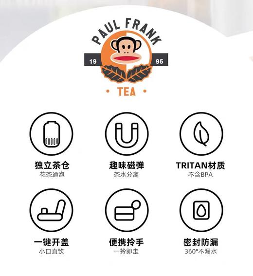 【春假专区】美丽雅Maryya大嘴猴塑料杯PF638-660 商品图0