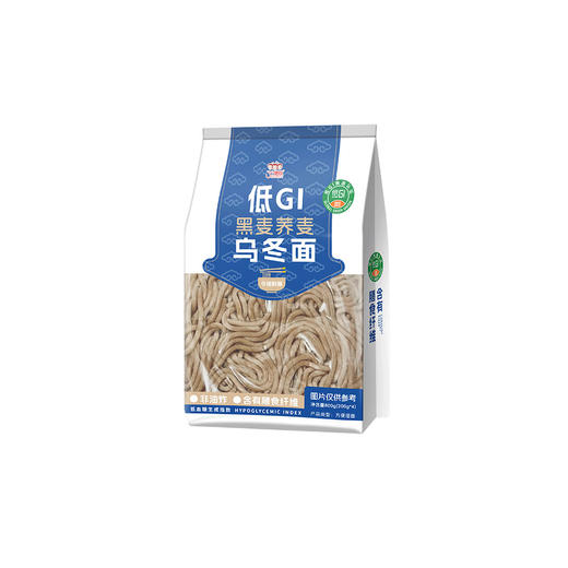 【低GI乌冬面黑麦荞麦日式拉面免煮方便速食袋装控糖面条】三个樱桃低GI黑麦荞麦乌冬面800g*2袋 商品图4
