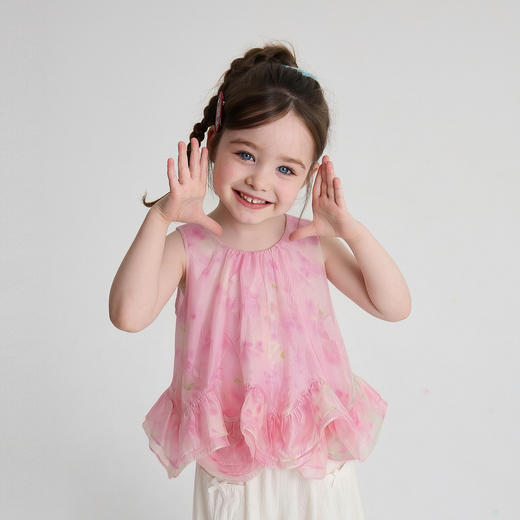 笛莎Deesha 2026年夏季新款小童女童套头衬衫衬衫 商品图1