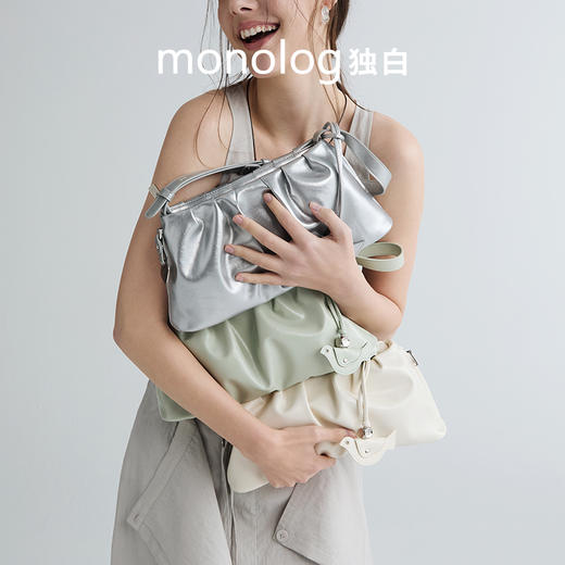 【新品首发】独白X卡拉羊云朵法棍单肩斜挎包日常通勤逛街D4203 商品图5