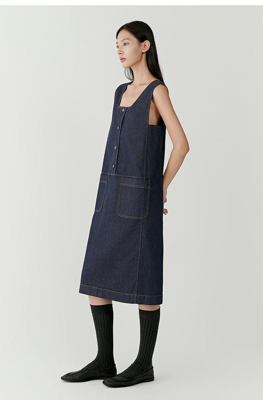 【高品质私服】【IC棉弹牛仔布中长连衣裙】赋予织物优越性能、上乘外观和舒适手感N1295-CC【无标出货 介意慎拍】 商品图8
