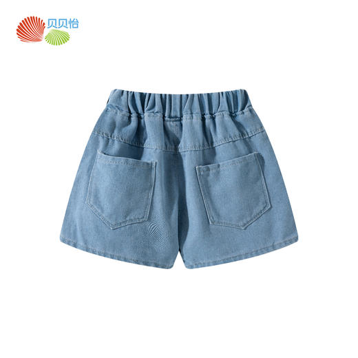 贝贝怡女童短裤夏日牛仔裤ZB2FK004 商品图4