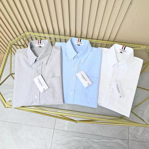 THOM BROWNE 汤姆布朗 .TB春季情侣牛津纺单四杠条纹休闲衬衫 商品图1