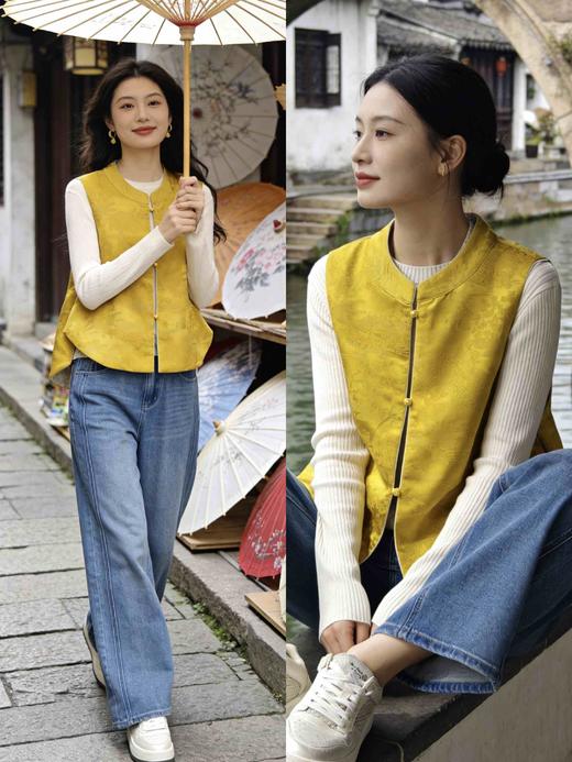 681103春上新 正反穿国风马甲 商品图5