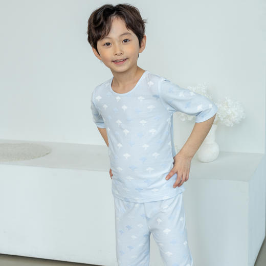 【竹棉提花 七分套】韩国moimoi春夏色织提花家居套装 商品图8