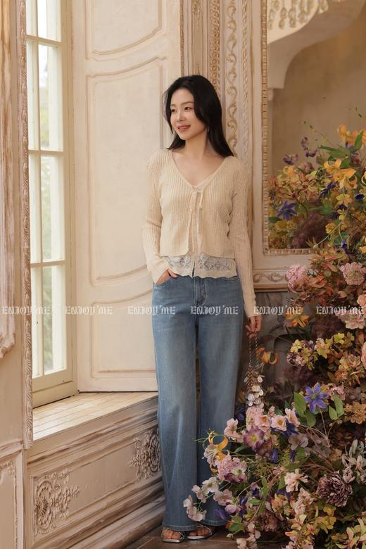 【门店同款】ENJOY夏季细闪烫钻筒喇裤 170498403 商品图3