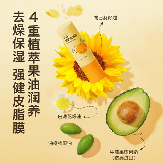 帕达诺 朵朵特护润唇膏（橙色）3g*2支 6976060170592 商品图3