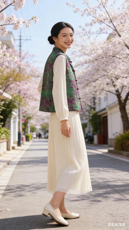 648T07春上新 时尚气质国风马甲背心 商品图5