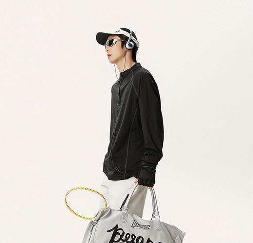 【NICESELF 都市运动户外速干长T恤】【NICESELF  春季半拉链立领卫衣男女款】吸湿速干｜光子抗菌｜UPF100+防紫外线｜注入全天候清爽保障 商品图5