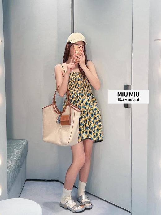 缪缪 26Ss春夏新款 向日葵黄碎花吊带连衣裙（MM） 商品图6