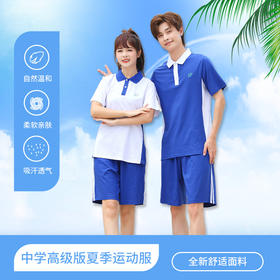 高级版 抑菌透气  抗皱不起球 中学夏装运动服   【深圳市中小学校服供应商】 51深圳校服