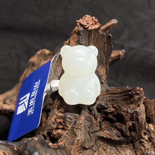 【快抱】【于田产和田玉于田料白玉小萌熊】出证书，发货1~5天，48小时鉴赏期 商品图3