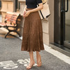 米思阳洋气时尚半身裙高级感褶皱高腰宽松a字裙5Y24BI0219 商品缩略图3