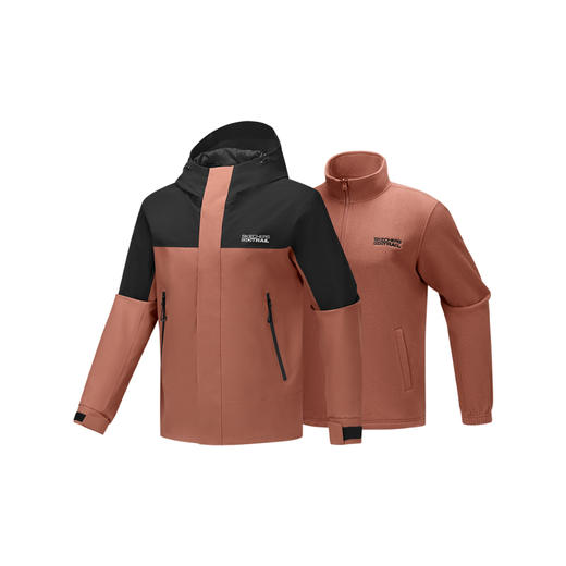 Skechers斯凯奇 男三合一冲锋衣（抓绒内胆） P425M172-0614 商品图0