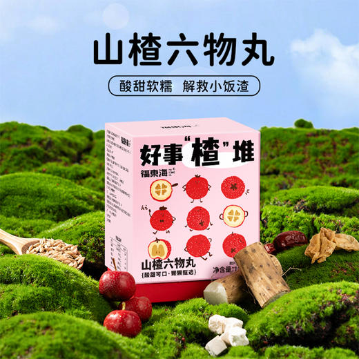 福东海 六物山楂丸150克 鸡内金陈皮儿童休闲零食独立装 商品图1