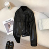 【清风外衣】2026春季新款黑色高级感皮衣外套！女款韩系复古酷飒pu夹克机车！ 商品缩略图1