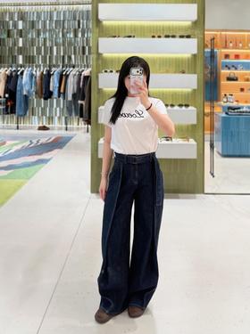 罗意威 26Ss春夏新款 简约字母LOGO线条短袖T恤（MM）