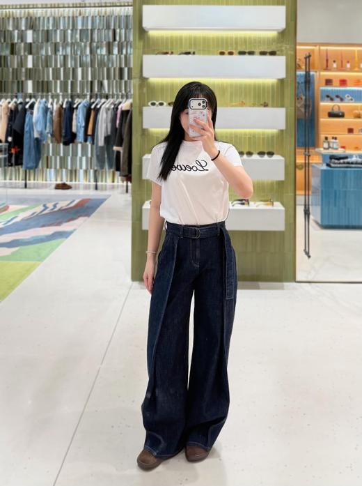 罗意威 26Ss春夏新款 简约字母LOGO线条短袖T恤（MM） 商品图0