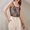 剩S 假透视蕾丝吊带新款蕾丝假透视性感锁骨式背心8D21BB0935 商品缩略图0