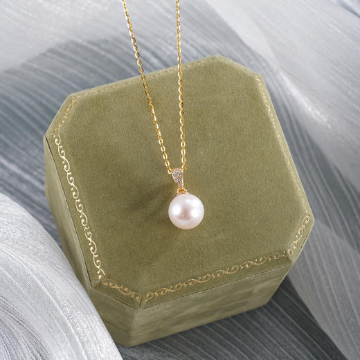 子佩集【月华星夜】银S925珍珠惜王妃套链【P3027】9mm珠双色吊球2601 商品图7