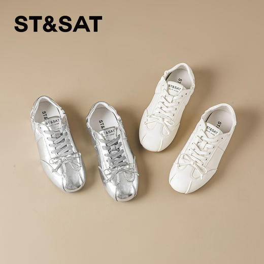 星期六26春新款时髦百搭舒适软底德训鞋SSE1112C6W 商品图7