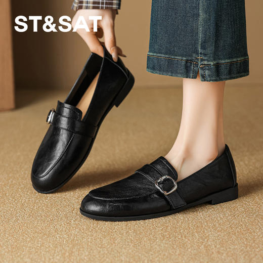 星期六26春新款复古质感百搭通勤乐福鞋SSE1112CDX 商品图8