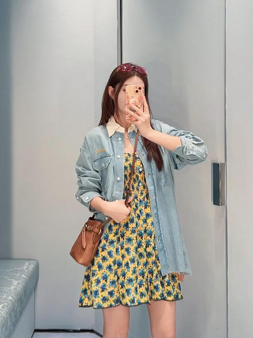 缪缪 26Ss春夏新款 向日葵黄碎花吊带连衣裙（MM） 商品图13