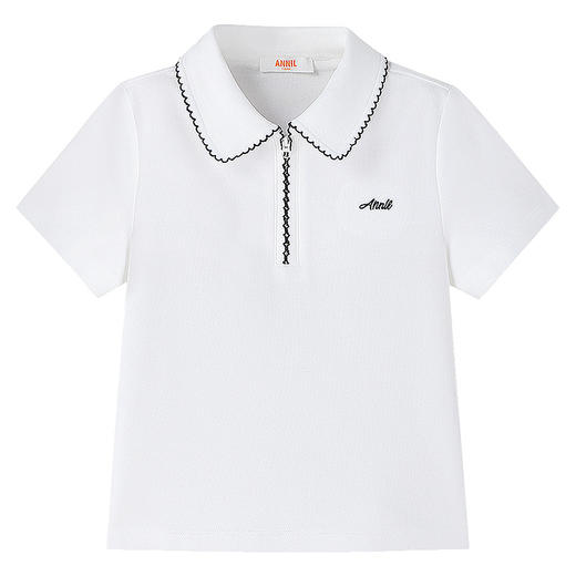女童翻领短袖POLO衫夏季新款安奈儿童装EG621757 商品图5