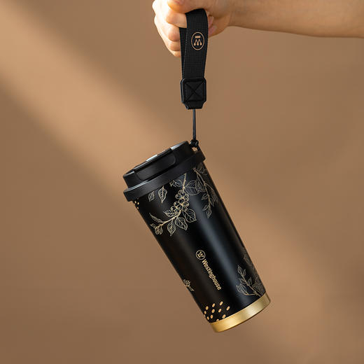 西屋 雅仕双饮咖啡杯儒雅黑460mL WB540-BK 商品图3