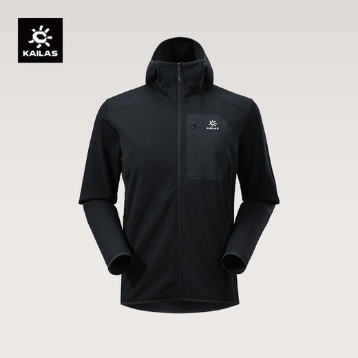 KAILAS凯乐石 XM4男款连帽全开美丽诺羊毛抓绒外套 KG2532199 商品图0
