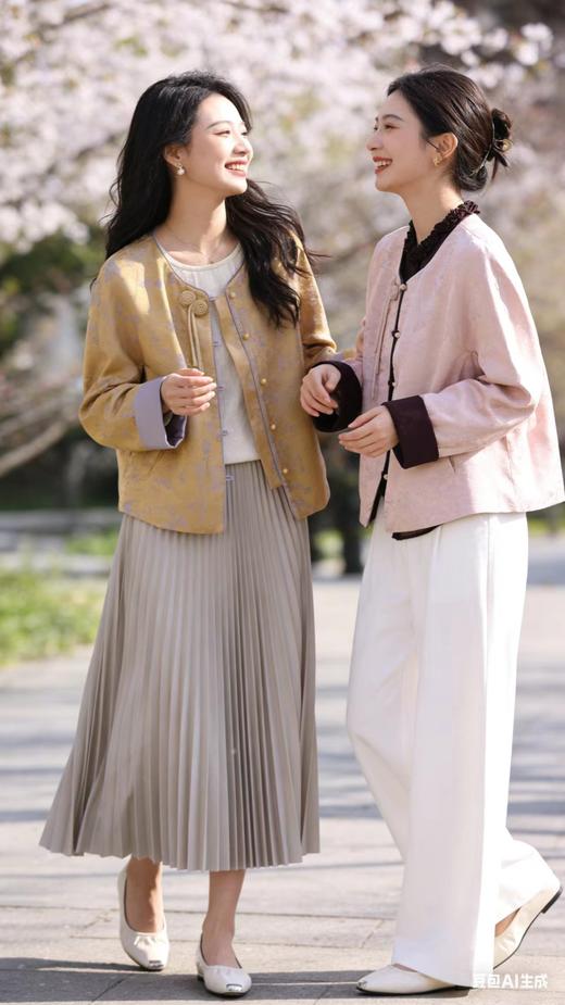 64W018春款外套 新中式国风短款外套 商品图2