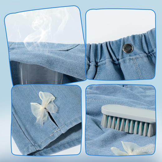 贝贝怡女童短裤夏日牛仔裤ZB2FK004 商品图5