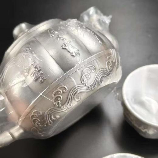 南瓜银壶套装一壶3盏 999足银 实木包装盒290.7克 商品图3