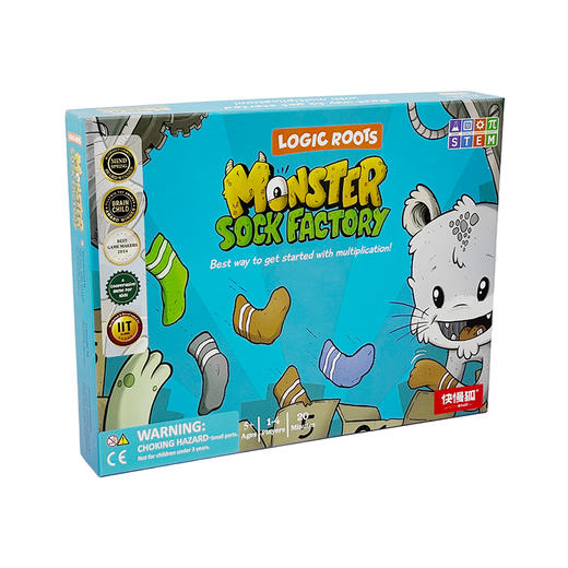 快慢狐【大眼睛买买买】美国MathForLove数学思维加减乘除策略prime climb 美国数学跳棋 Monster Sock Factory怪兽袜子工厂 商品图7
