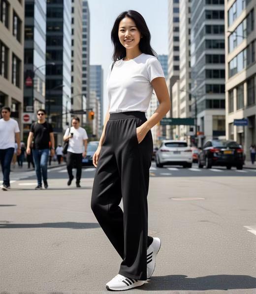 到手价119元 Adidas阿迪达斯女士阔腿裤 轻松舒适，百搭有型 美国代购，无中文标签，介意慎拍 商品图2