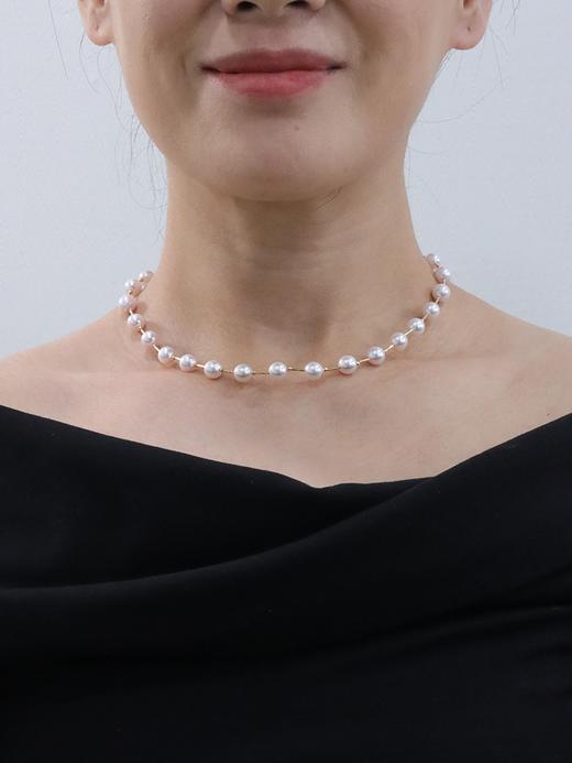 【挚友限定】18k金akoya珍珠项链 7.5-8mm 商品图3