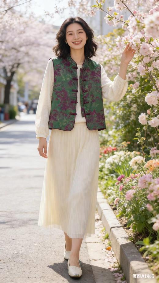 648T07春上新 时尚气质国风马甲背心 商品图4