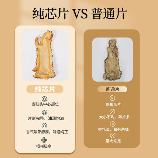 神农金康 当归芯片200g 当归头纯中心片正宗甘肃岷县养生茶 商品图3